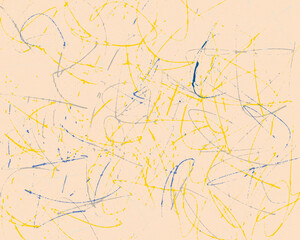 Colorful Linear Inkjet Abstract Background