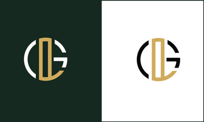 GL, LG, G, L, Abstract Letters Logo monogram