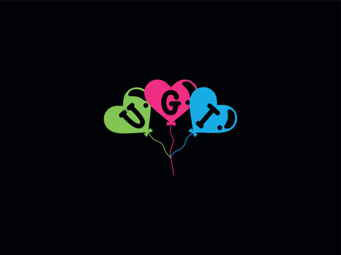 Monogram UGT Balloon Letter Logo