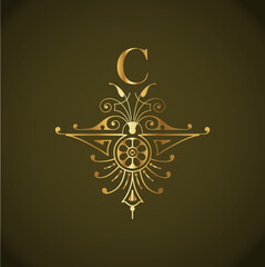 Web Creative Initial letter c logo design with modern business vector template. Creative isolated c monogram logo design
