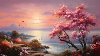 Floral Symphony: A Picturesque Scene Capturing the Vibrancy of Flowers in Bloom