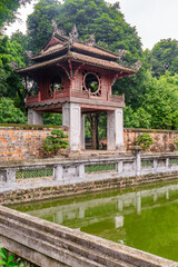 Fototapeta na wymiar Hanoi, Vietnam: Van Mieu (The Temple of Literature), third courtyard of the temple