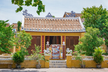 Hoi An, Quang Nam Province, Vietnam - August 27, 2023: Ancient Communal House