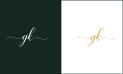 GK, KG,G , K, Abstract Letters Logo Monogram