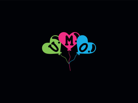 Stylish UMO Letters Logo For Your Kids Shop