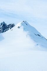 Fototapeta na wymiar Minimal snowy landscapes from Antarctica 