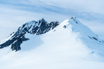 Landscapes of Antarctica with snow capped peaks