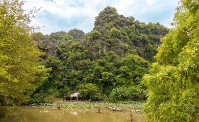 Ninh Binh, Vietnam: Rural landscape in Red River Delta