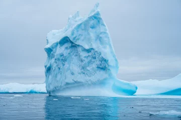 Fotobehang Icebergs of Antarctica from a frozen time © Michael