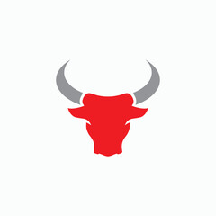Bull Taurus Logo icon, Template vector illustration