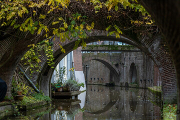 Utrecht, the Netherlands. 2 December 2023. Kromme Nieuwegracht and bridges. The Kromme Nieuwegracht...