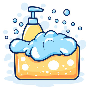 Dish Soap Cartoon , Isolated On Transparent, PNG, HD