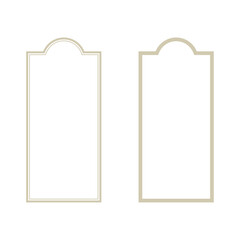 ベージュの縦書きの枠