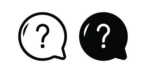 Question icon. flat illustration of vector icon
