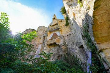 Remains of the Dungeon of the medieval Château du Houssoy (