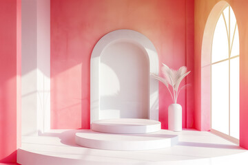 Empty platform template mockup