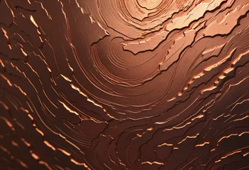 Foto op Plexiglas rough copper wallpaper background © Anoottotle