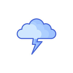 
 icon Thunderclouds,storm,isolated icon on white background, suitable for websites, blogs, logos, graphic design, social media, UI, mobile apps.
