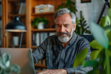 Virtual video conference interview for hybrid job work.