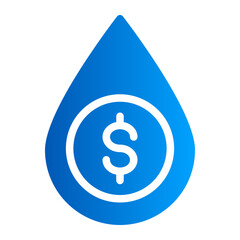 This is the Drop icon from the Accounting icon collection with an solid gradient style