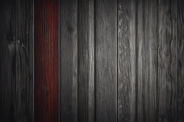 Carbon Black and Red Luxury Style Interior wood wall wooden plank board texture background with grains and structures