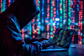 Computer hacked by cyber ransomware virus attack malware
