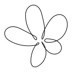 Handdrawn Abstract Flower