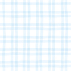 Light Blue Plaid Hand Drawn Background Overlay