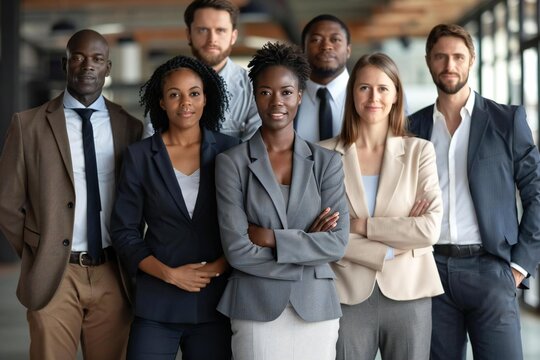 Diverse leadership support concept - Inclusive background banner