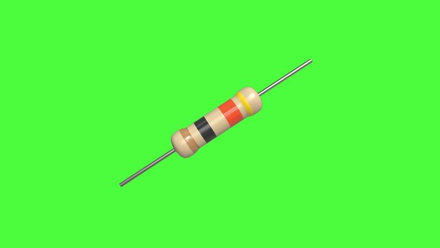 Electronic Resistor - Precision Component in Electrical Circuits, 4K video element.