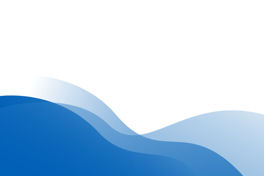 Blue wave layer modern background with white space for text and message. vector illustration
