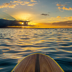 Maui Paddle Board Sunset
