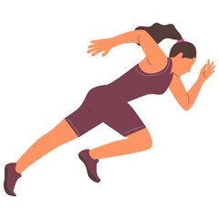 People Running Illustration