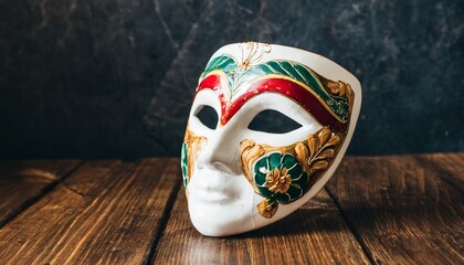 ceramic mask traditional elegant dark background mexico latin america