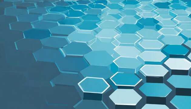 blue hexagon background