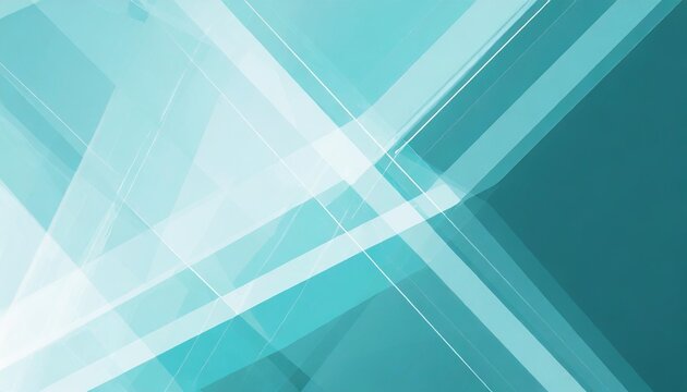 abstract light blue and turquoise background with light and lines triangle shapes and diagonal stripes in random pattern business report or corporate background concept copy space