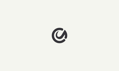 initials letter CN simple monogram logo design vector illustration