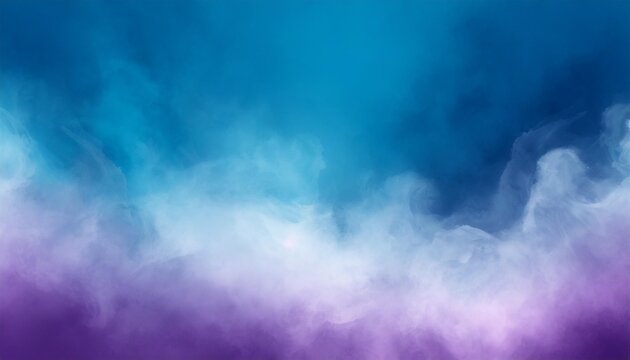 mist texture color smoke paint water mix mysterious storm sky blue purple glowing fog cloud wave abstract art background with free space