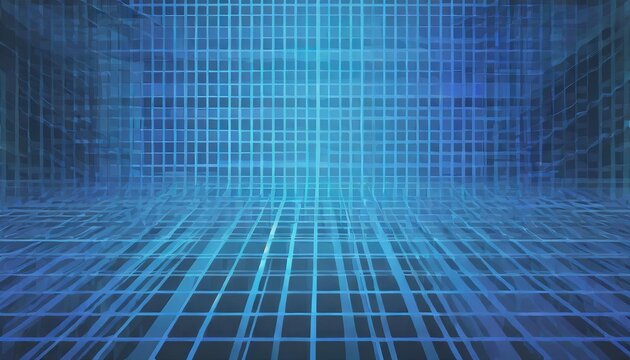 blue technology grid background abstract virtual screen background