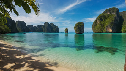 beautiful beach in Thailand scenery