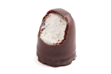 Dark Chocolate Covered Marhsmallows with a Waffer Base Known as Chocolate Kisses or Schokokuss...