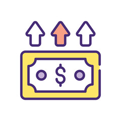 Profits Monetization  icon design