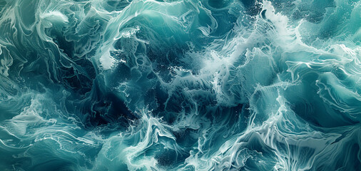 background photo of blue water splashes, banner - obrazy, fototapety, plakaty