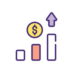 Profit Monetization  icon design
