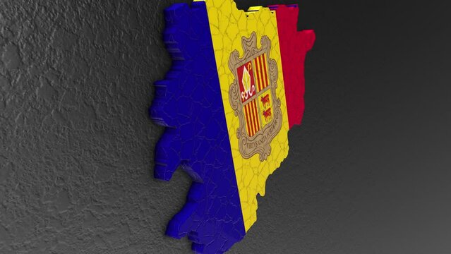 Andorra map 3d. 3d map of the Andorra.