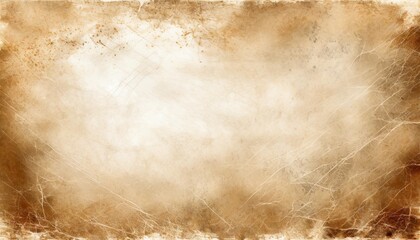 old brown paper parchment background design with distressed vintage stains and ink spatter and...