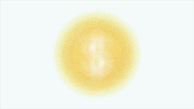 golden coin materialized on white background. Profit gain