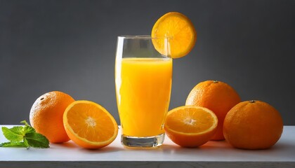 Generated image of fresh orange juice