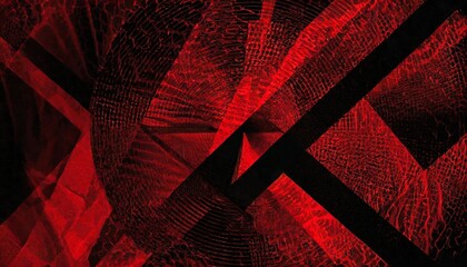 black and deep red abstract modern geometric shapes background