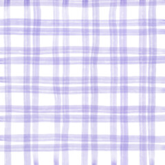 Purple Plaid Hand Drawn Background Overlay